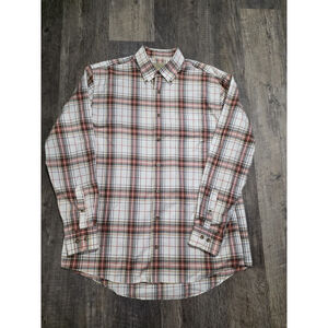VIntage Cabelas Outfitters Series Button up Plaid Shirt Men's SIze Large Tall